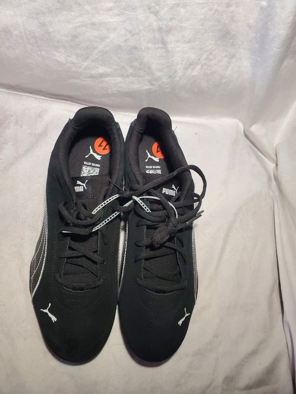 Puma Catch SD Premium Suede Sneaker Black White size 11 - Picture 4 of 8